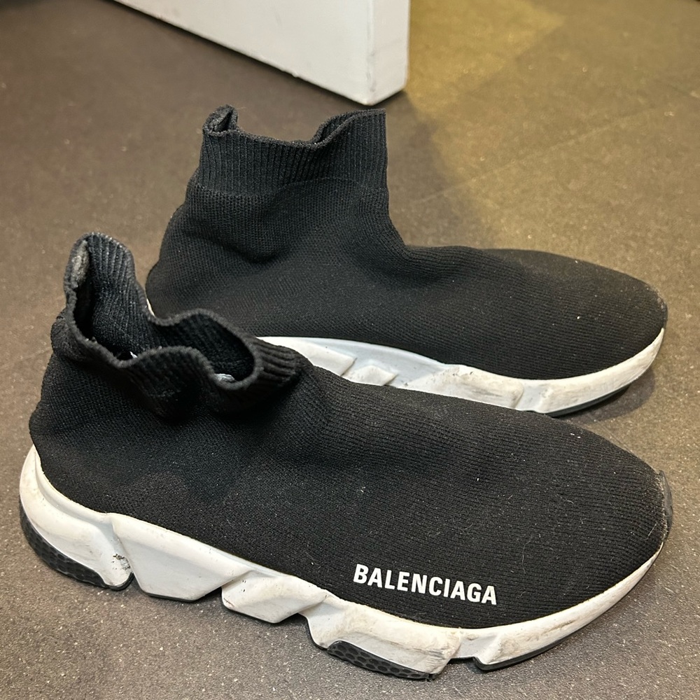 SPEED RECYCLED KNIT SNEAKER IN BLACK